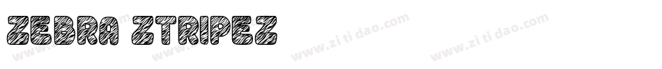 Zebra Ztripez字体转换